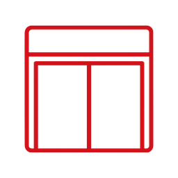 Vitrine aluminium